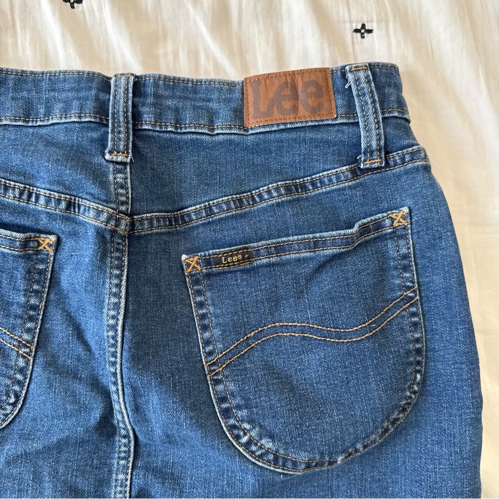 Lee Women's Classic Blue Jean Pencil Skirt Size 6 Medium Vintage - Picture 4 of 9